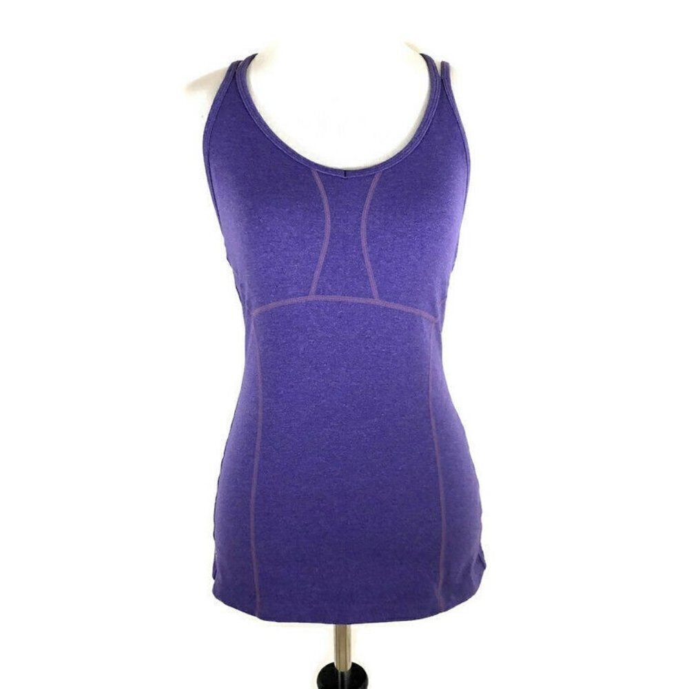 Athleta Empowerment Top Build in Bra Racerback Size XS Purple